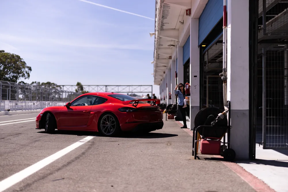 Before the first lap.